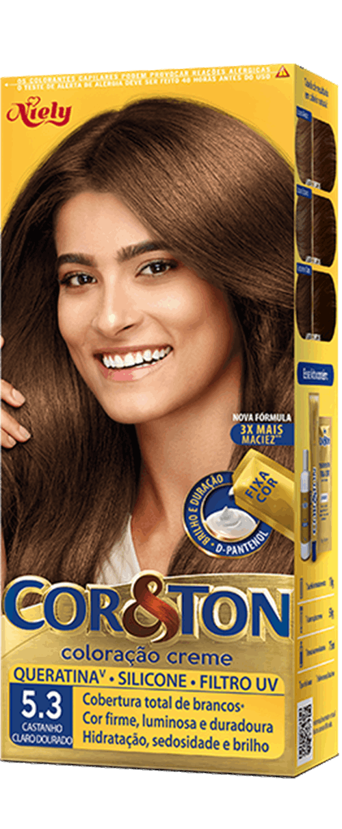 Cor&Ton Castanho Claro Dourado 5.3