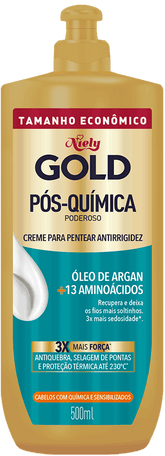 Creme para Pentear Niely Gold Pós-Química Poderoso 500ml