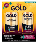 Kit Especial (Shampoo + Condicionador) Niely Gold Compridos+Fortes