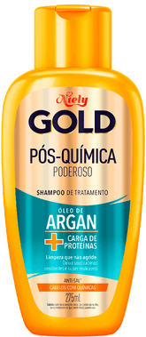 Shampoo Niely Gold Pós-Química Poderoso 275ml