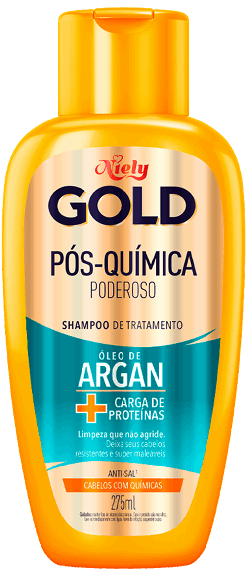 Shampoo Niely Gold Pós-Química Poderoso 275ml