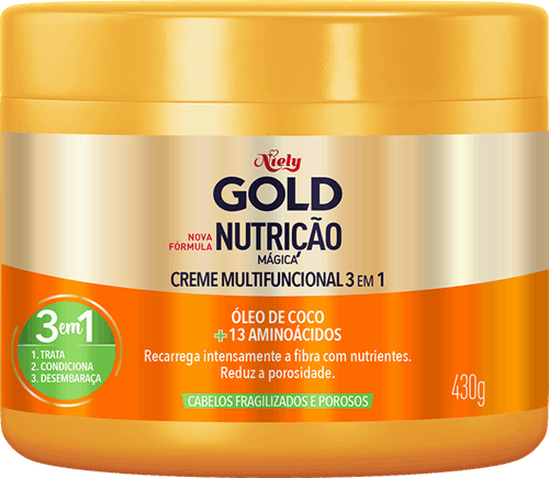 Creme de Tratamento Niely Gold Nutrição Mágica