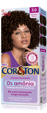 Cor&Ton Castanho Escuro 3.0 0% Amônia