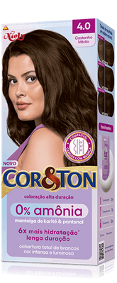 Cor&Ton Castanho Médio 4.0 0% Amônia