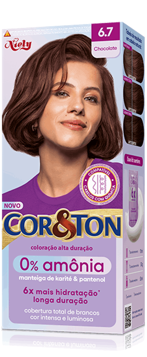 Cor&Ton Chocolate 6.7 0% Amônia