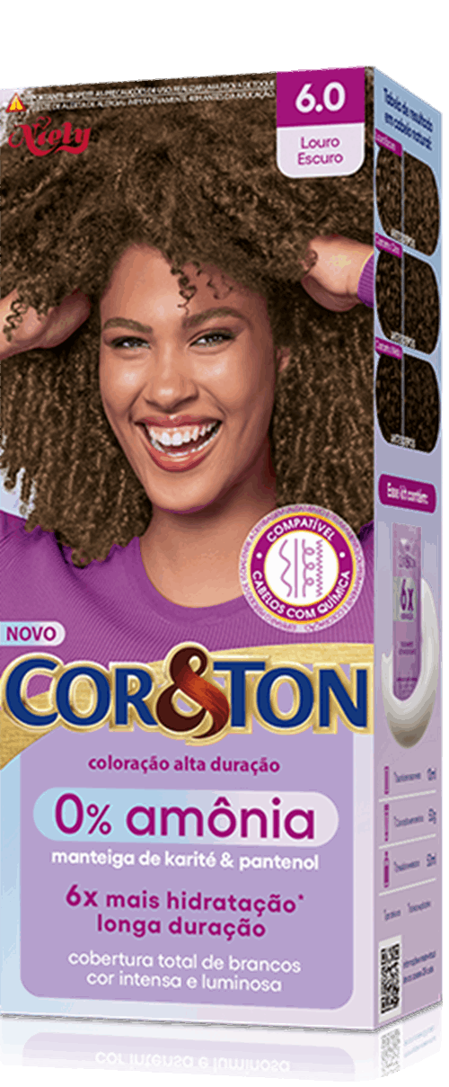 Cor&Ton Louro Escuro 6.0 0% Amônia