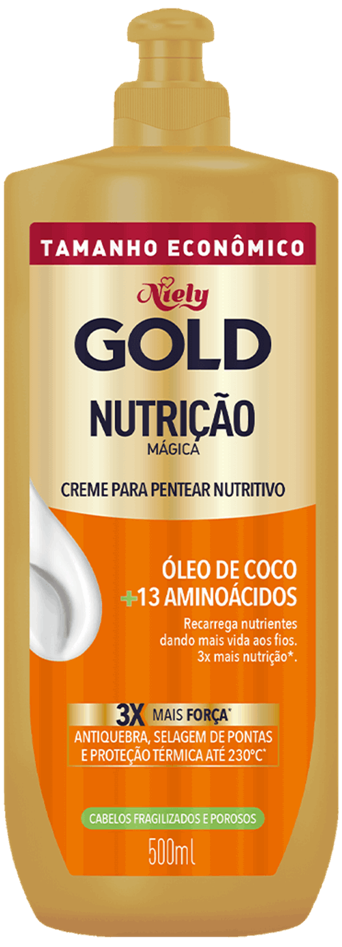 Creme para Pentear Nutritivo Niely Gold Nutrição Mágica 500ml