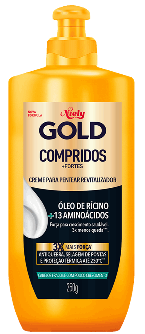 Creme Para Pentear Niely Gold Compridos+Fortes 250ml