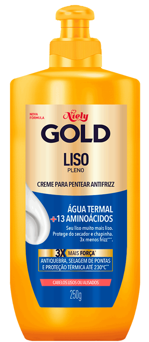 Creme Para Pentear Niely Gold Liso Pleno 250ml