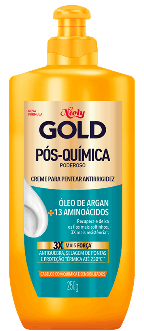 Creme Para Pentear Niely Gold Pós-Química Poderoso 250ml