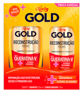 Kit Especial (Shampoo + Condicionador) Niely Gold Reconstrução Potente