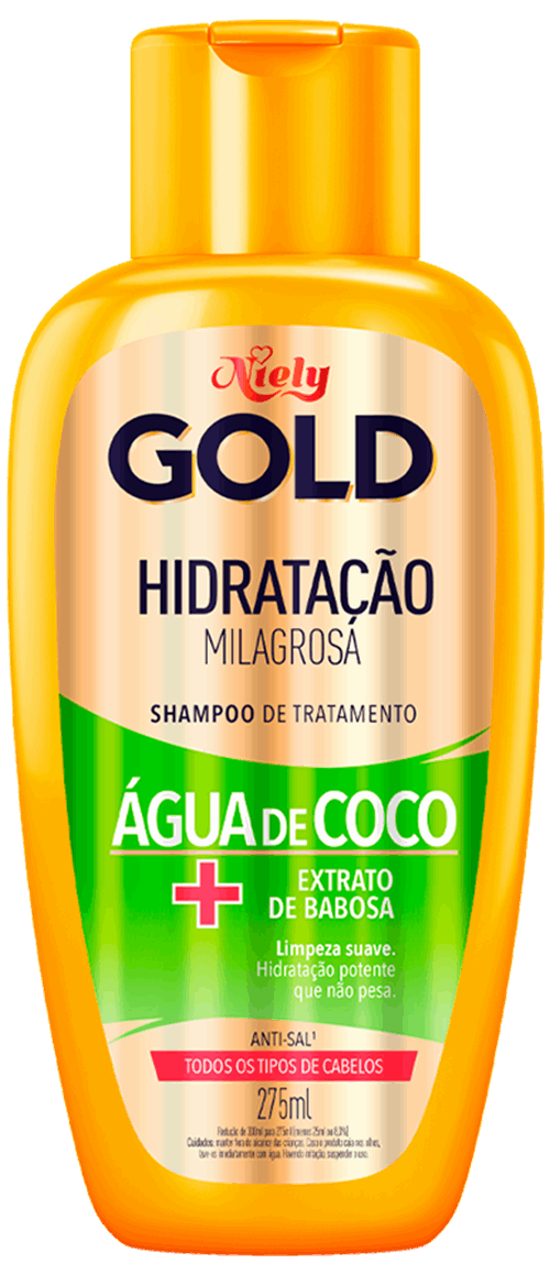 Shampoo Niely Gold Hidratação Milagrosa 275ml