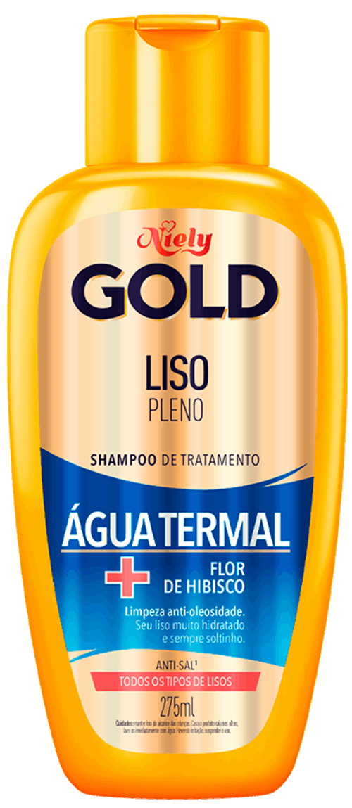 Shampoo Niely Gold Liso Pleno 275ml