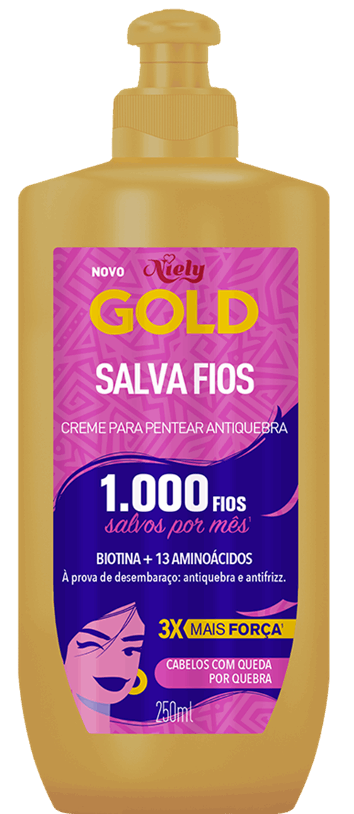 Creme para Pentear Niely Gold Salva Fios 250ml