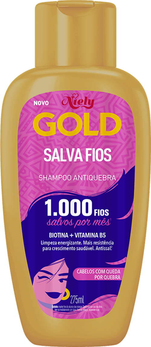 Shampoo Antiquebra Niely Gold Salva Fios 275ml